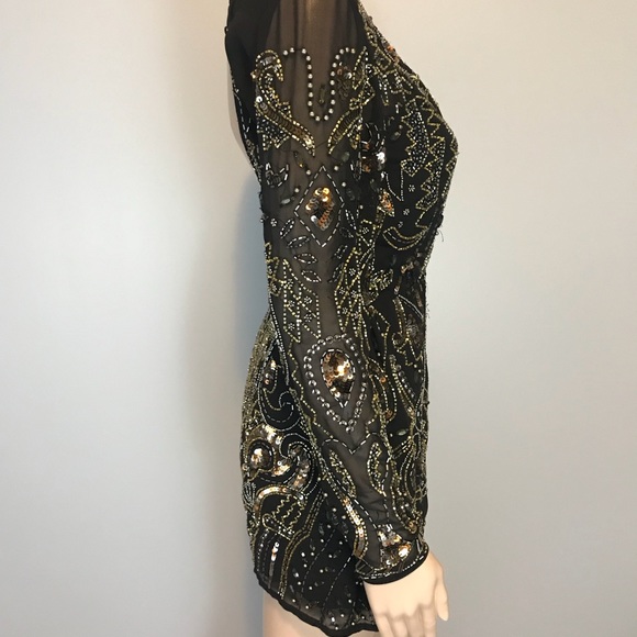 ASOS Embellished Beaded Playsuit Romper - Picture 3 of 8